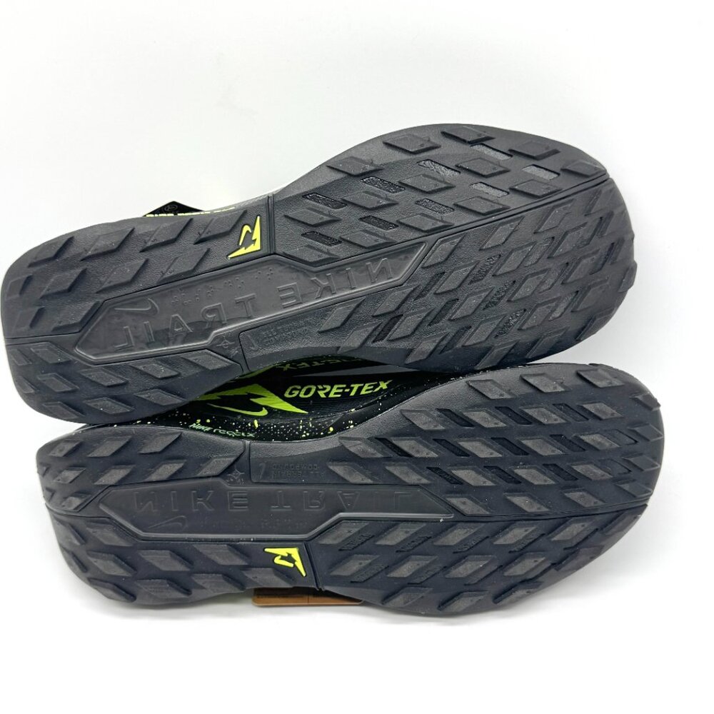Nike Mens Pegasus Trail 5 GTX Black Volt Shoes Sz 10.5 New Outdoors FQ0908-014 - Picture 9 of 12
